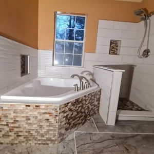Tub shower remodel